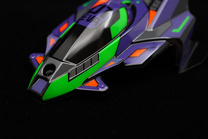 【Artisan Paintwork】Mini 4WD Polycarbonate Body Thunder Shot Mk.II × EVA Unit-01 Style (Pre-Painted)