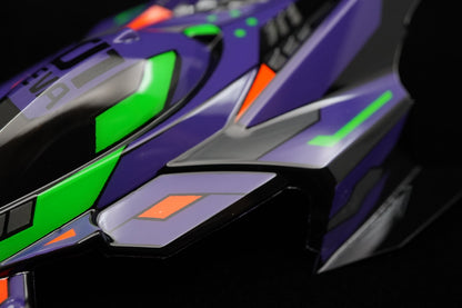 【Artisan Paintwork】Mini 4WD Polycarbonate Body Thunder Shot Mk.II × EVA Unit-01 Style (Pre-Painted)