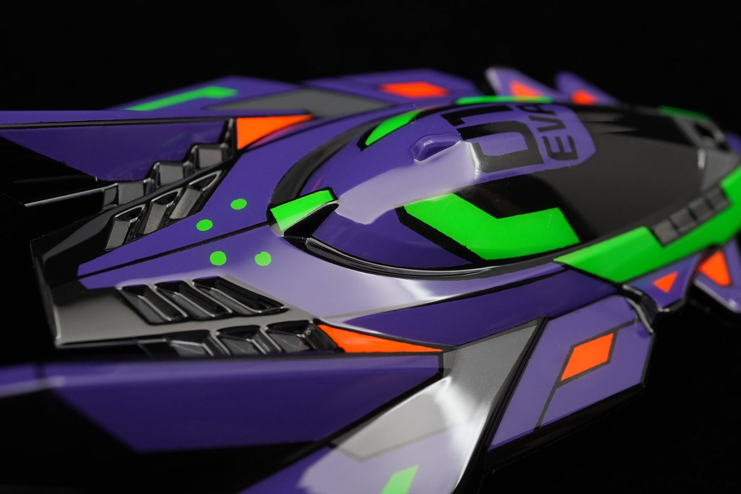 【Artisan Paintwork】Mini 4WD Polycarbonate Body Thunder Shot Mk.II × EVA Unit-01 Style (Pre-Painted)