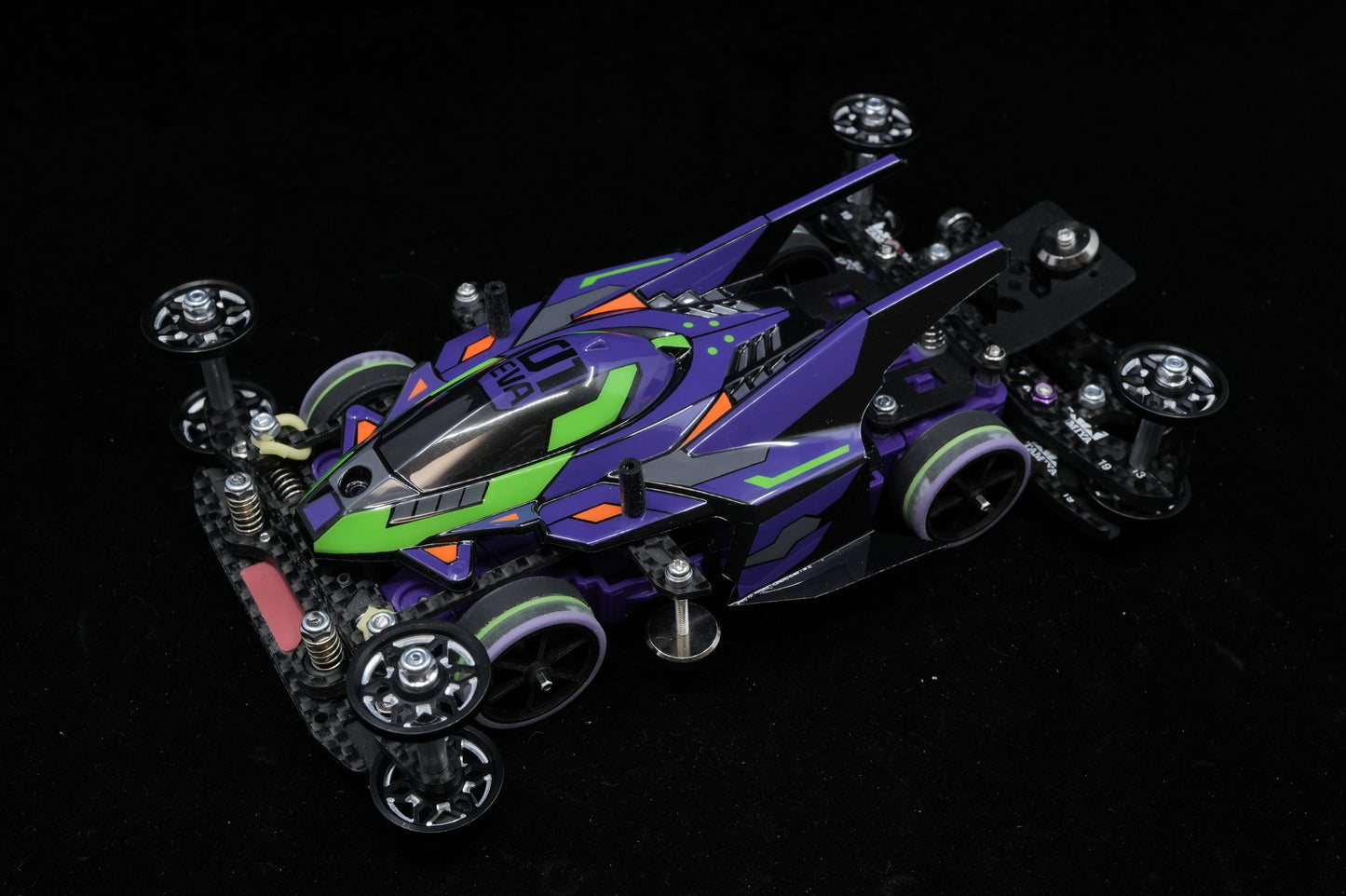 ミニ四駆 完成マシン レース即戦力　サンダーショット Mk.II × 初号機