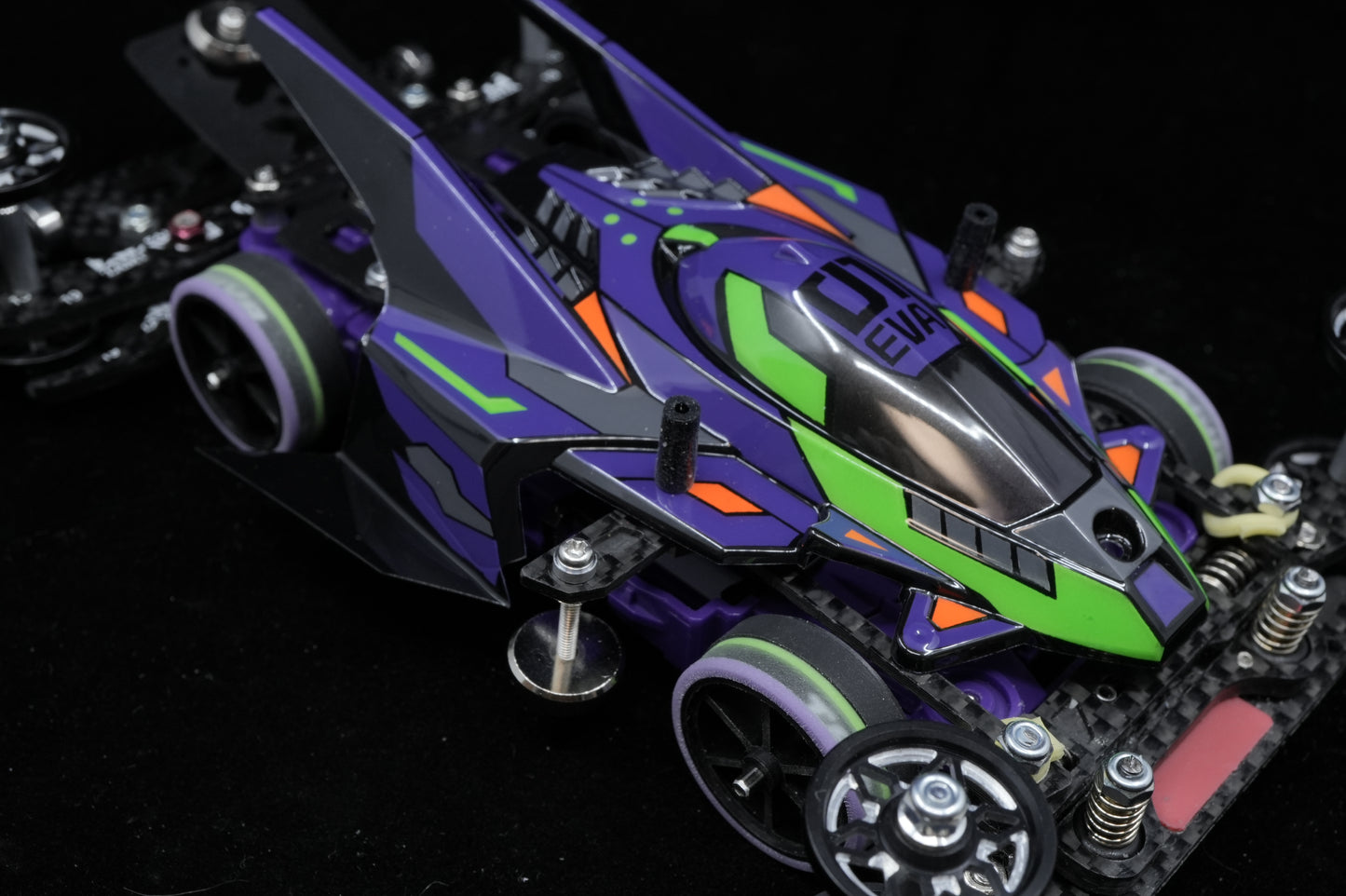 ミニ四駆 完成マシン レース即戦力　サンダーショット Mk.II × 初号機