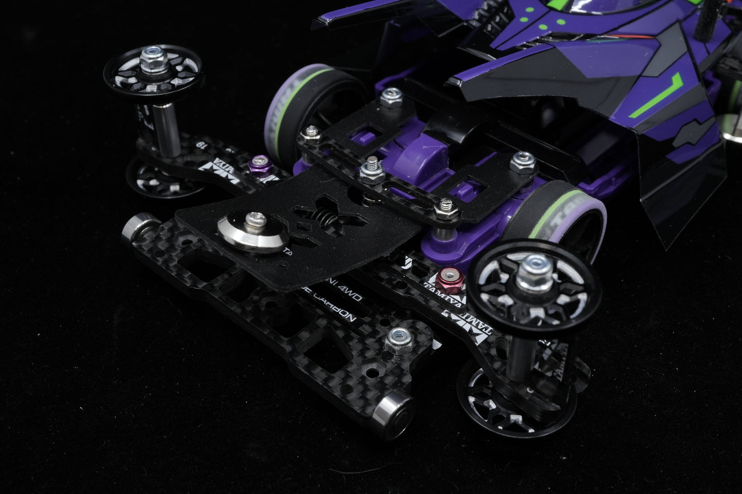 ミニ四駆 完成マシン レース即戦力　サンダーショット Mk.II × 初号機