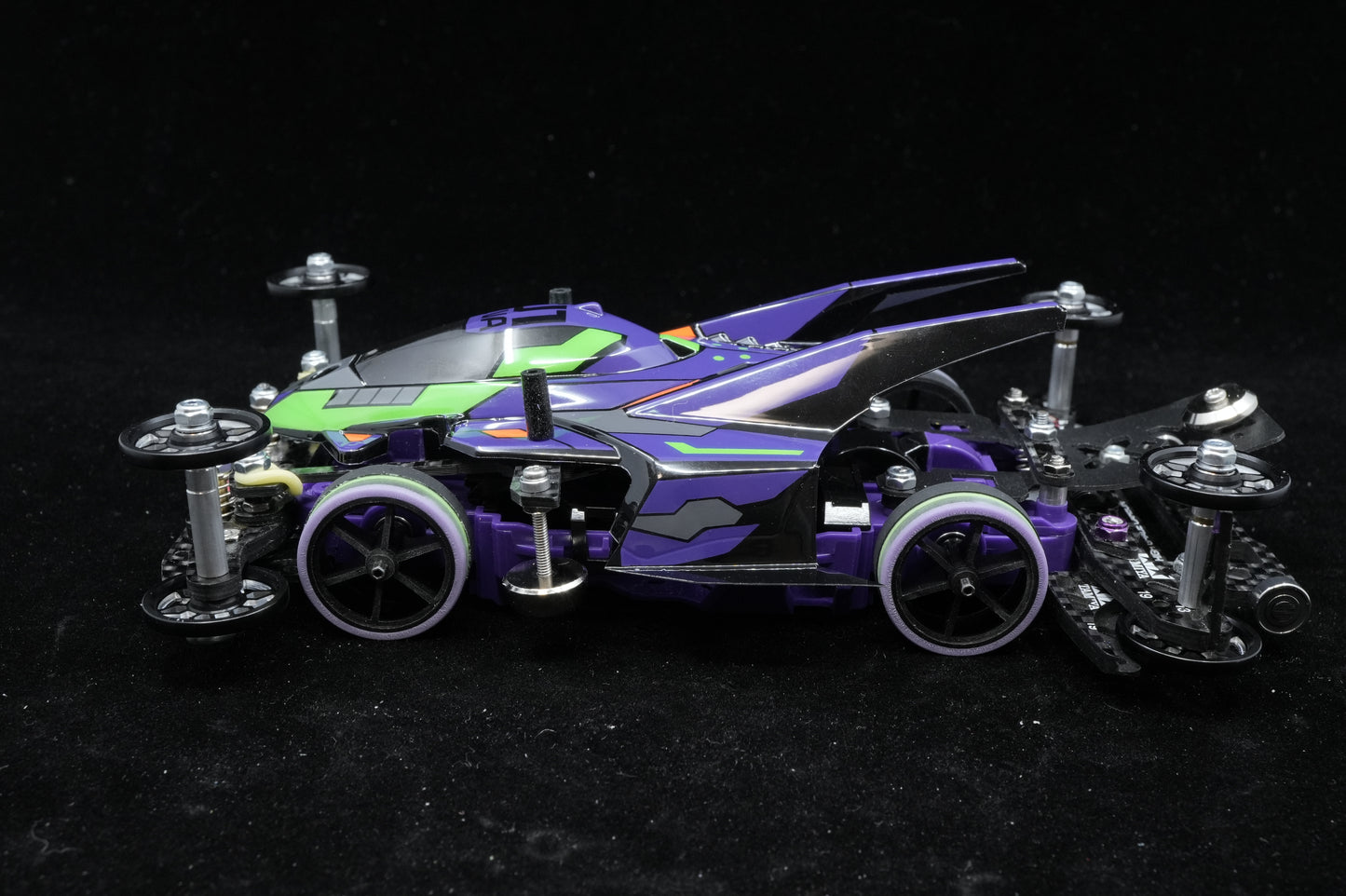 ミニ四駆 完成マシン レース即戦力　サンダーショット Mk.II × 初号機