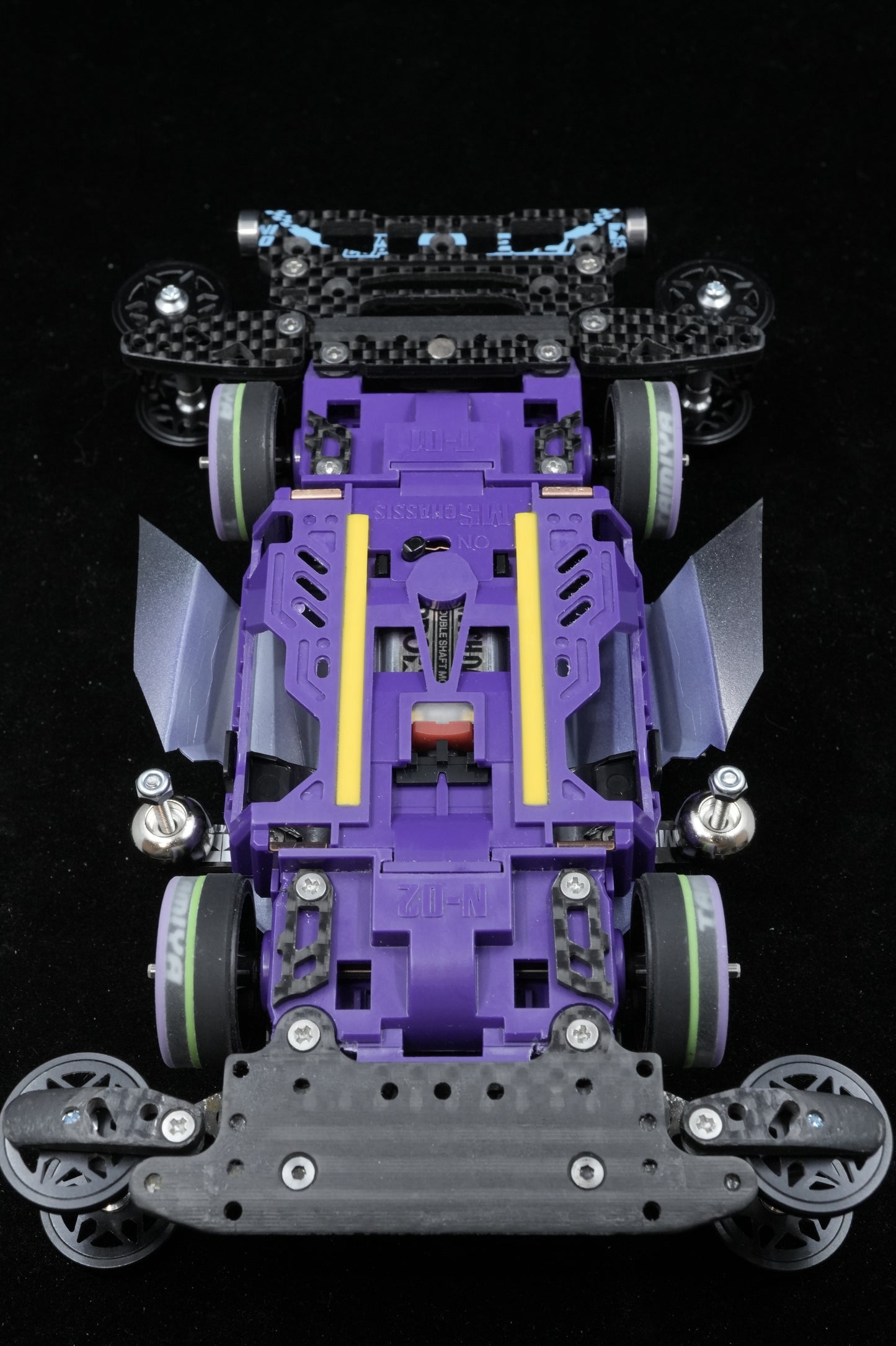 ミニ四駆 完成マシン レース即戦力　サンダーショット Mk.II × 初号機