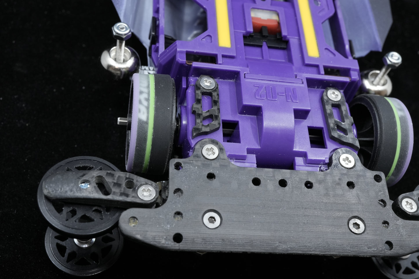 ミニ四駆 完成マシン レース即戦力　サンダーショット Mk.II × 初号機