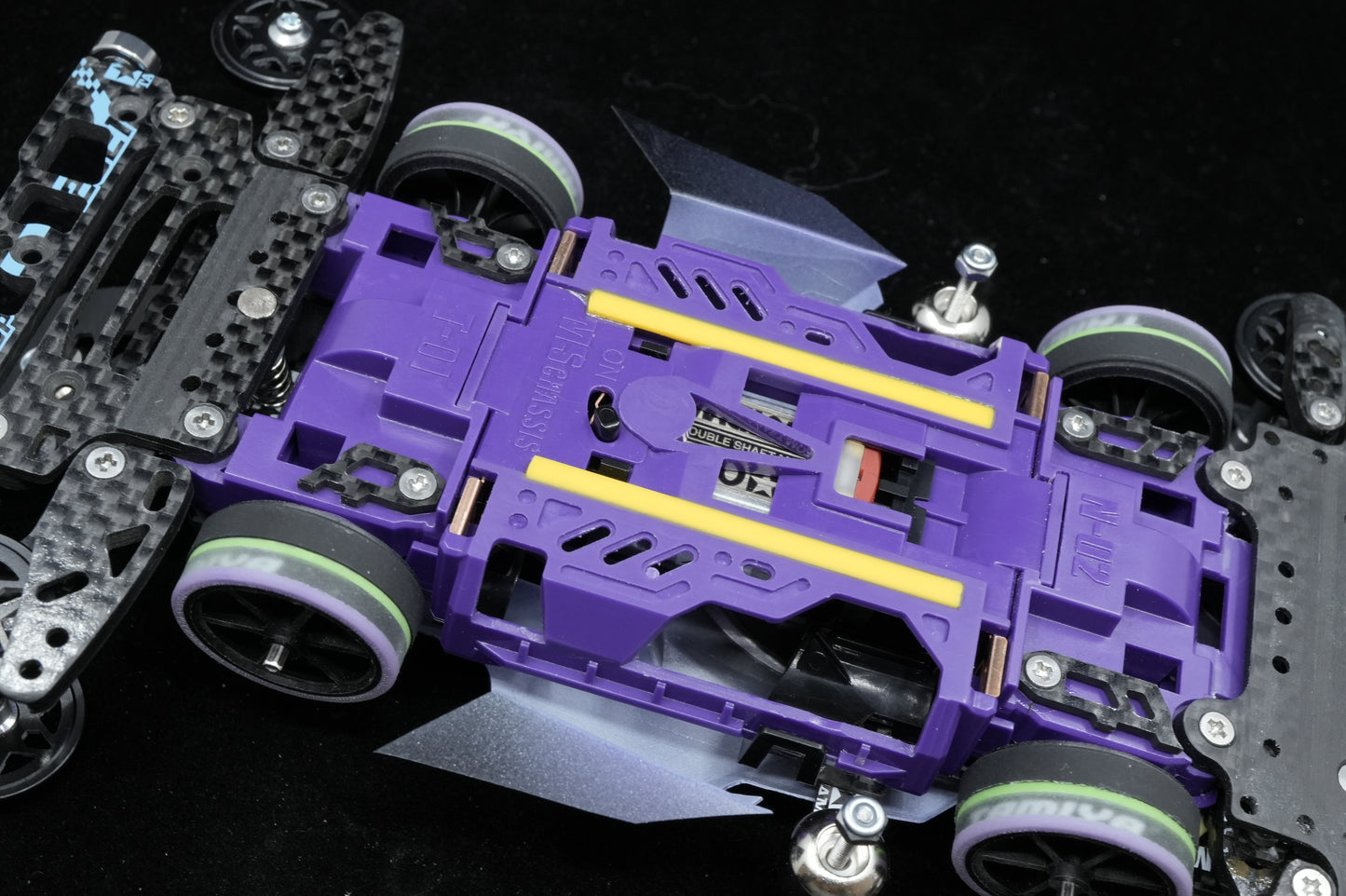 ミニ四駆 完成マシン レース即戦力　サンダーショット Mk.II × 初号機