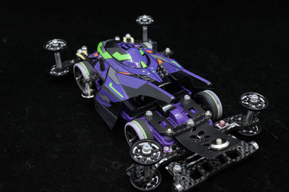 ミニ四駆 完成マシン レース即戦力　サンダーショット Mk.II × 初号機